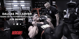 Dallas Mccarver Trains with Hypertrophy coach