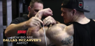 How Big are Dallas McCarvers Arms