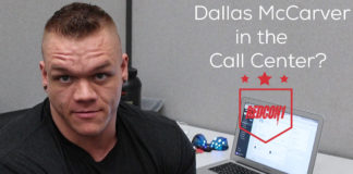 Dallas McCarver makes calls to customers